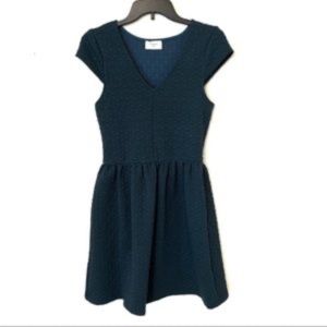 Everly Teal Fit & Flare Skater Dress